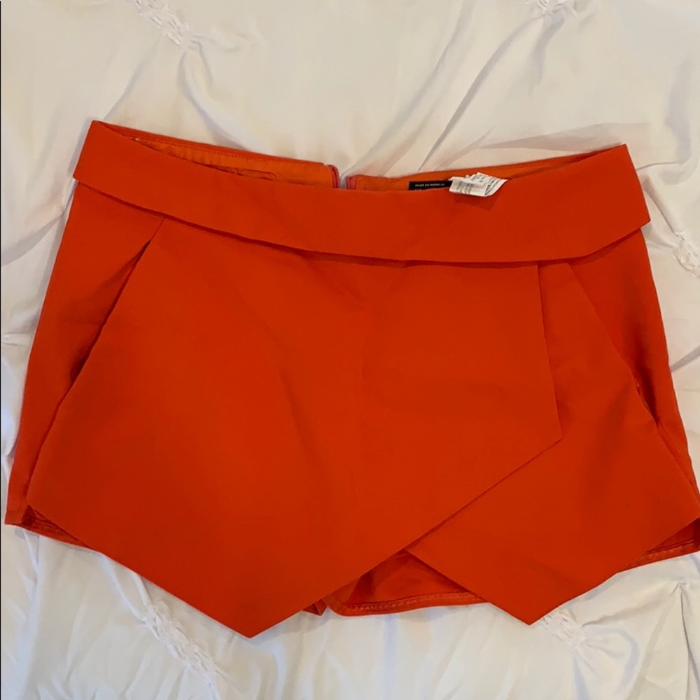 Zara Orange Skort